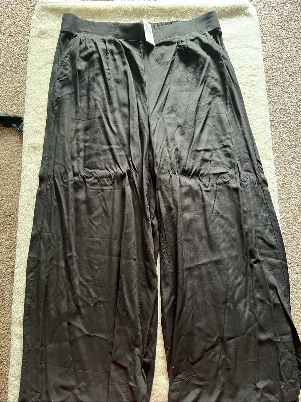 torrid Black Wide-Leg Lounge Joggers
